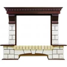 Портал каменный Royal Flame Pierre Luxe под очаги Dioramic 28 FX (дуб/темный дуб/венге)