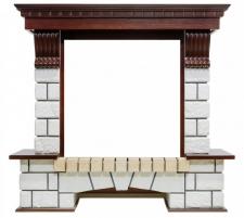 Портал каменный Royal Flame Pierre Luxe шампань под очаг Dioramic 25 FX (темный дуб)