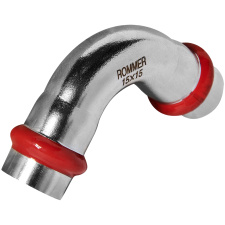 RSS-0003-000015 ROMMER Угольник 90° ВПр-ВПр, 15, из нержавеющей стали прессовой