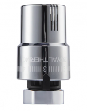 Термоголовка жидкостная ROYAL THERMO М30х1,5 (хром) корпус пластик RTO 08.02 1