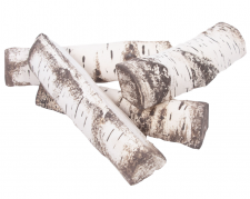 Набор керамических дров Firelight для биокамина - береза колотая, упак_4 шт 1
