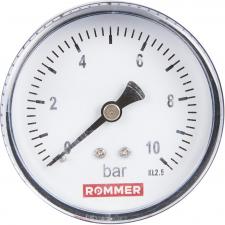ROMMER Манометр аксиальный.  63 мм  0...10 бар 1/4