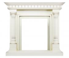 Портал деревянный Royal Flame Dallas под классический очаг (слоновая кость с патиной)