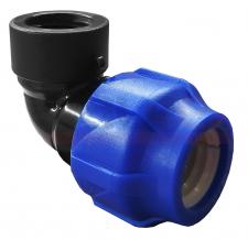 Отвод ПНД компрессионный с внутренней резьбой 25х1