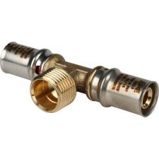 Тройник-переходник с наружной резьбой прессовой STOUT 16х1/2"х16 