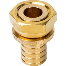 Переходник STOUT с накидной гайкой 20xG 1/2" для труб из сшитого полиэтилена аксиальный