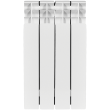 Радиатор биметаллический STOUT TITAN 500 4 секции боковое подключение (белый RAL 9016)