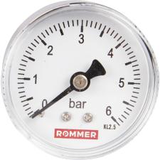 ROMMER Манометр аксиальный.  50 мм 0...6 бар 1/4" 