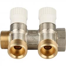 Коллектор никелированный STOUT, подключение 3/4