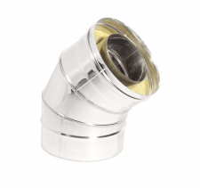 Отвод 45° OT-Р Термо AISI 430 0,5 мм / Оцинковка D150