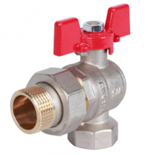 Rommer шаровой кран угловой с американкой 3/4