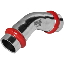 RSS-0005-000015 ROMMER Угольник 45° ВПр-ВПр, 15, из нержавеющей стали прессовой