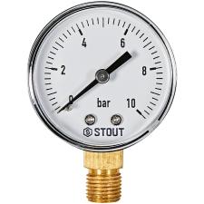 Манометр радиальный STOUT корпус Ø 50 мм, 1/4" (0-10 бар)