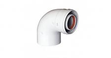 Колено подкючения коаксильное d60/100 (ARISTON-CHAFFOTEAUX-VAILLANT)  CCPKITO8B