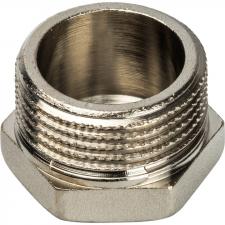 Заглушка STOUT никелированная,резьба наружная 3/4