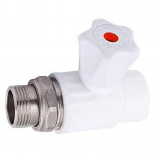 Кран шаровой для радиатора угловой с американкой 25х1/2