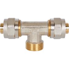 Тройник-переходник винтовой с наружной резьбой STOUT 3/4"х20 