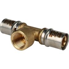 Тройник-переходник с внутренней резьбой прессовой STOUT 20х1/2"х20 