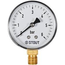 Манометр радиальный STOUT корпус Ø 63 мм, 1/4" (0-6 бар)