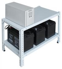 Стеллаж для  АКБ 0,5х0,7х0,4-2П, масса 7 кг, две полки для размещения АКБ и ИБП, шт