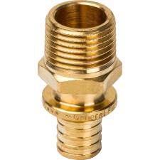 Переходник STOUT с наружной резьбой  16xR 1/2" для труб из сшитого полиэтилена аксиальный