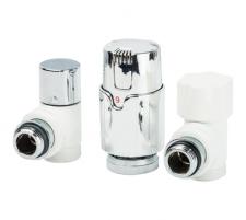 Термостатический комплект угловой Luxor (RS259/A+DS79/A+TA1200), хром KT 259/A  1/2