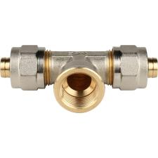 Тройник-переходник винтовой с внутренней резьбой STOUT 1/2"х16 
