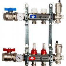 Коллектор STOUT с расходомерами 1