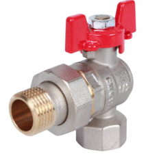 Rommer шаровой кран угловой с американкой 1/2