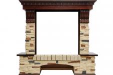 Портал Dimplex Pierre Luxe сланец универсальный под очаг Symphony 26'' (темный дуб)