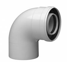 Отвод 90° D80 мм., Baxi, полипропилен, для конденсационных котлов
