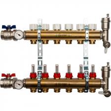 Коллектор STOUT регулируемый из латуни (2 шт) 1