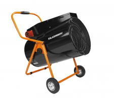 Тепловая пушка с круглым корпусом KALASHNIKOV KVF-E15-31 (9/15 кВт, 380 В) 385х515х490