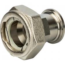 Разъемное соединение с плоским уплотнением и обратным клапаном, никелированное 3/4