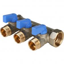 Коллектор никелированный STOUT  3/4