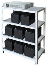 Стеллаж для АКБ 1,0х0,7х0,4-4П, масса 13 кг, четыре полки для размещения АКБ и ИБП, шт