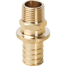 Переходник STOUT с наружной резьбой  25xR 1/2" для труб из сшитого полиэтилена аксиальный