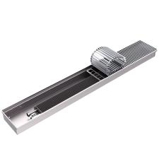Конвектор внутрипольный ROMMER RCN2-1000 100х260х800 (Решётка роликовая, анодированный алюминий)