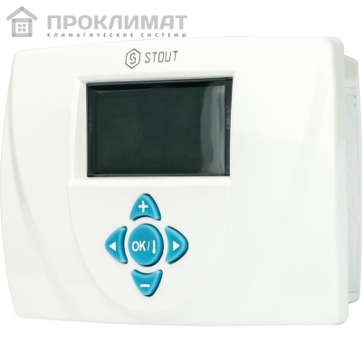 Термостат электронный проводной STOUT Milux Weekly с таймером