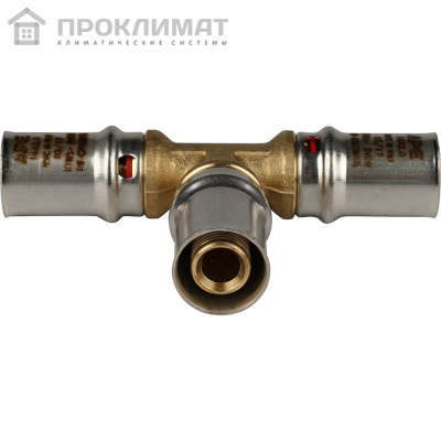 Тройник равнопроходный прессовой STOUT 16х16х16 