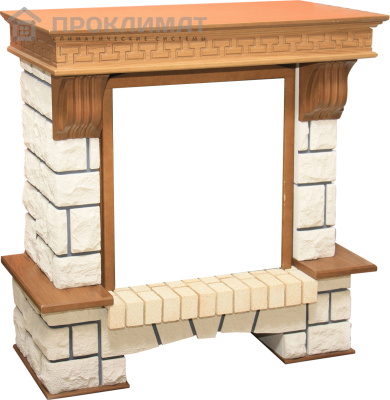 Портал каменный Dimplex Pierre Luxe под очаг Gannon (дуб)