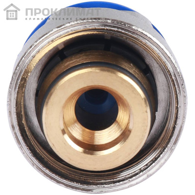 Соединение резьбозажимное 3/4"-16x2.2, Rehau RAUTITAN, вн., обжим, латунь,  с евроконусом, шт