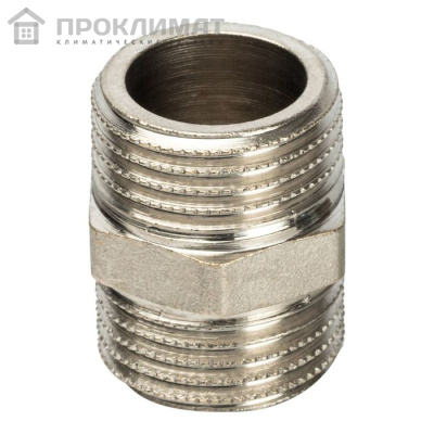 Ниппель STOUT никелированный,резьба наружная 1 