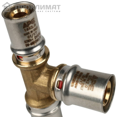 Тройник переходной прессовой STOUT 20х20х16 