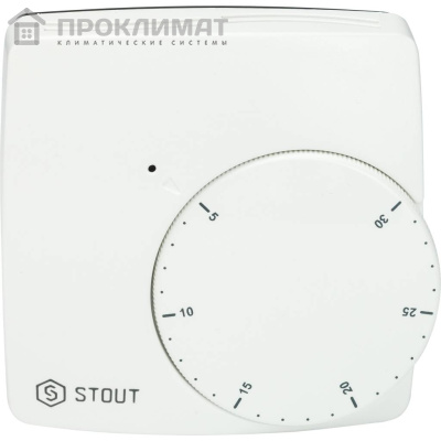 Термостат электронный проводной STOUT WFHT-BASIC со светодиодом