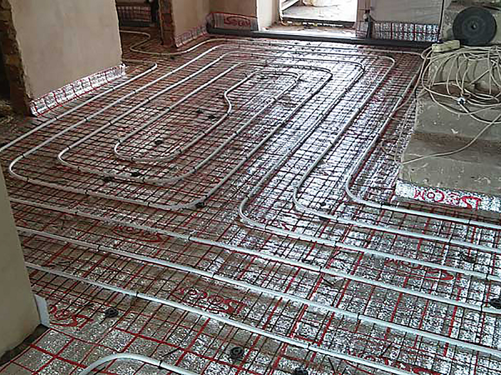 Монтаж теплого пола