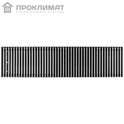 Конвектор внутрипольный ROMMER RCN1-1000 80х200х800 (Решётка роликовая, анодированный алюминий)