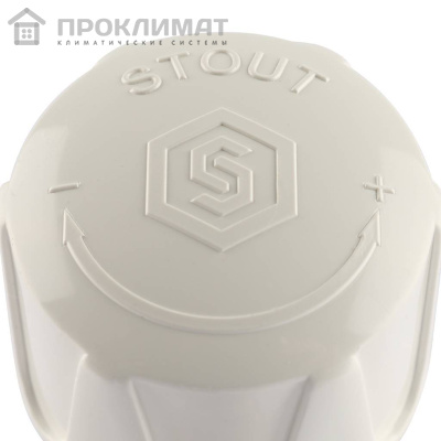 Клапан ручной терморегулирующий STOUT угловой 1/2