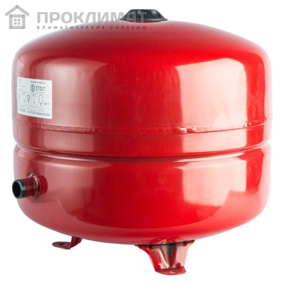 Расширительный бак STOUT на отопление c диафрагмой 35 л. (цвет красный) 