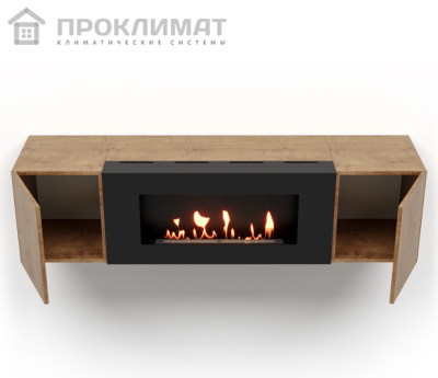 Биокамин с тумбой Firelight BFP-P1600 дуб вотан 3